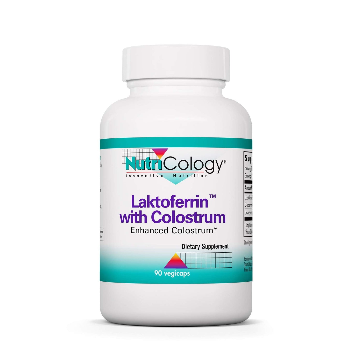 Nutricology Lactoferrin with Colostrum – Immune Support & Iron Transport, 90 Count