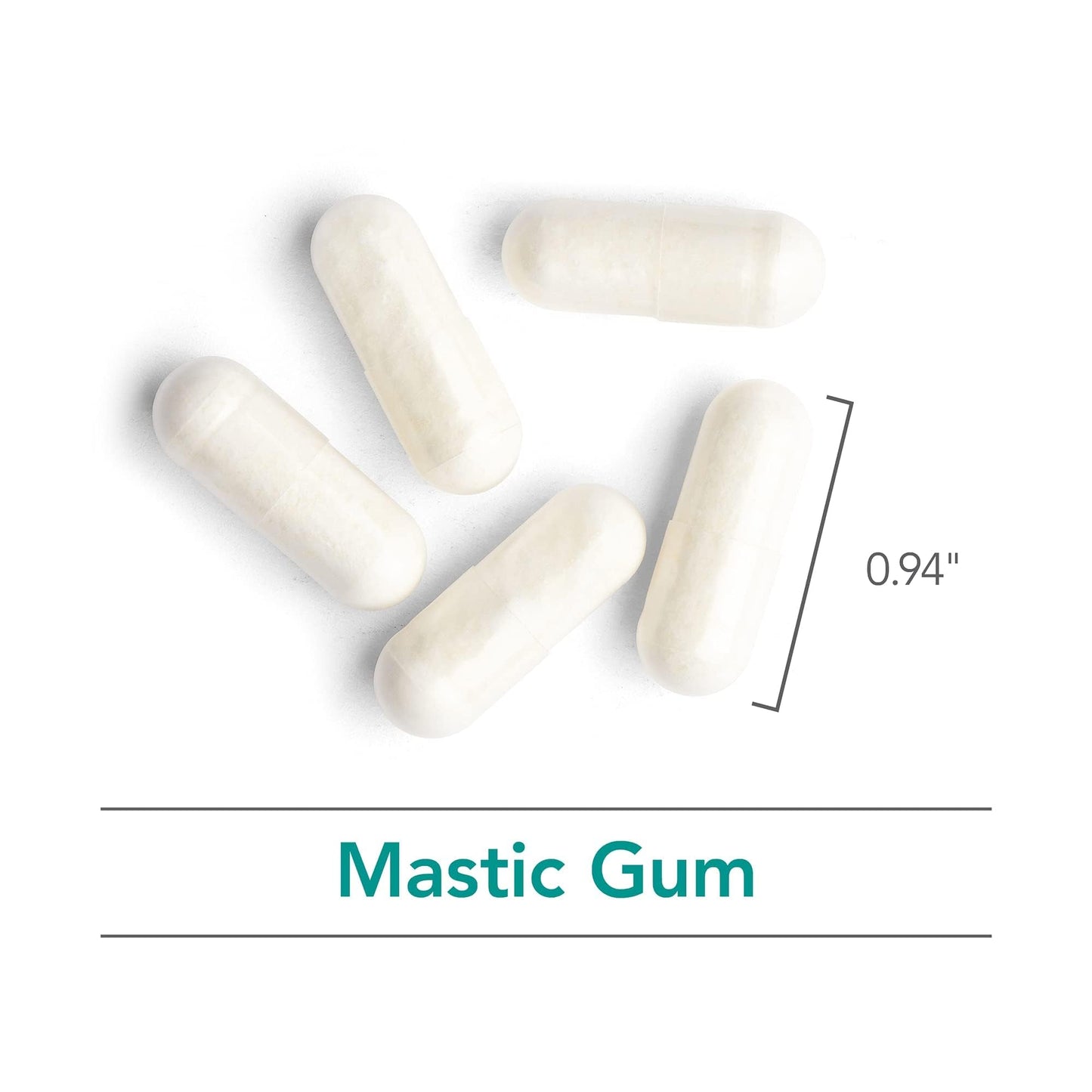 Nutricology Mastic Gum Dietary Supplement - Authentic Chios Mastic, GI Health, Hypoallergenic, Gluten Free - 60 Count