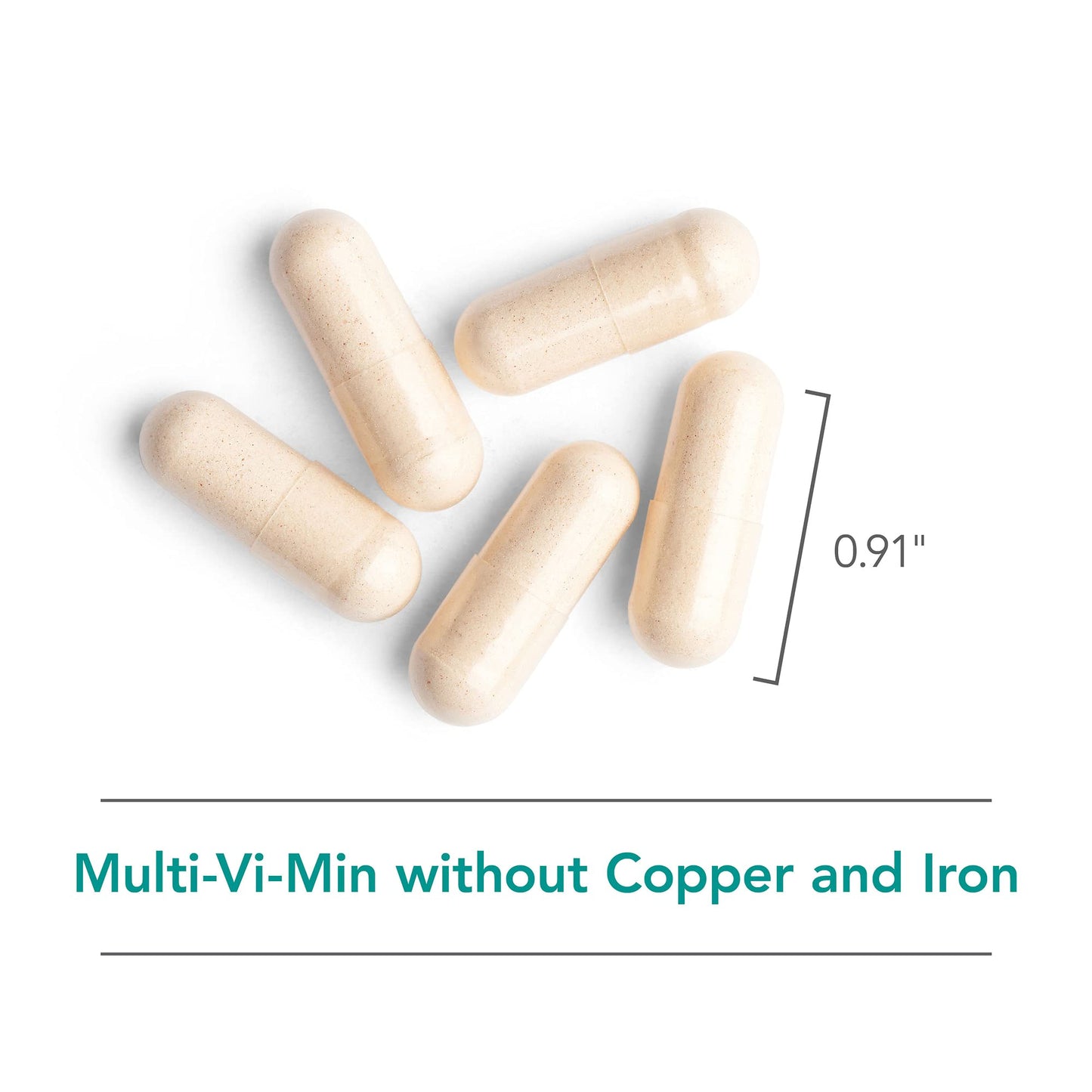 Nutricology Multi-Vi-Min Without Copper & Iron – Multivitamin for Men & Women, 150 Count