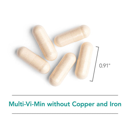 Nutricology Multi-Vi-Min Without Copper & Iron – Multivitamin for Men & Women, 150 Count