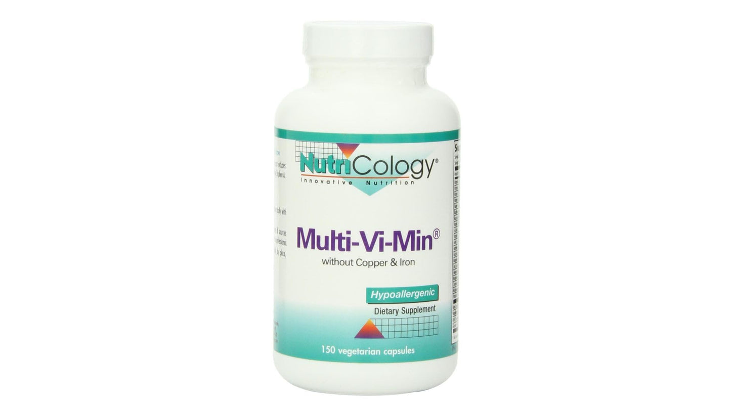 Nutricology Multi-Vi-Min Without Copper & Iron – Multivitamin for Men & Women, 150 Count