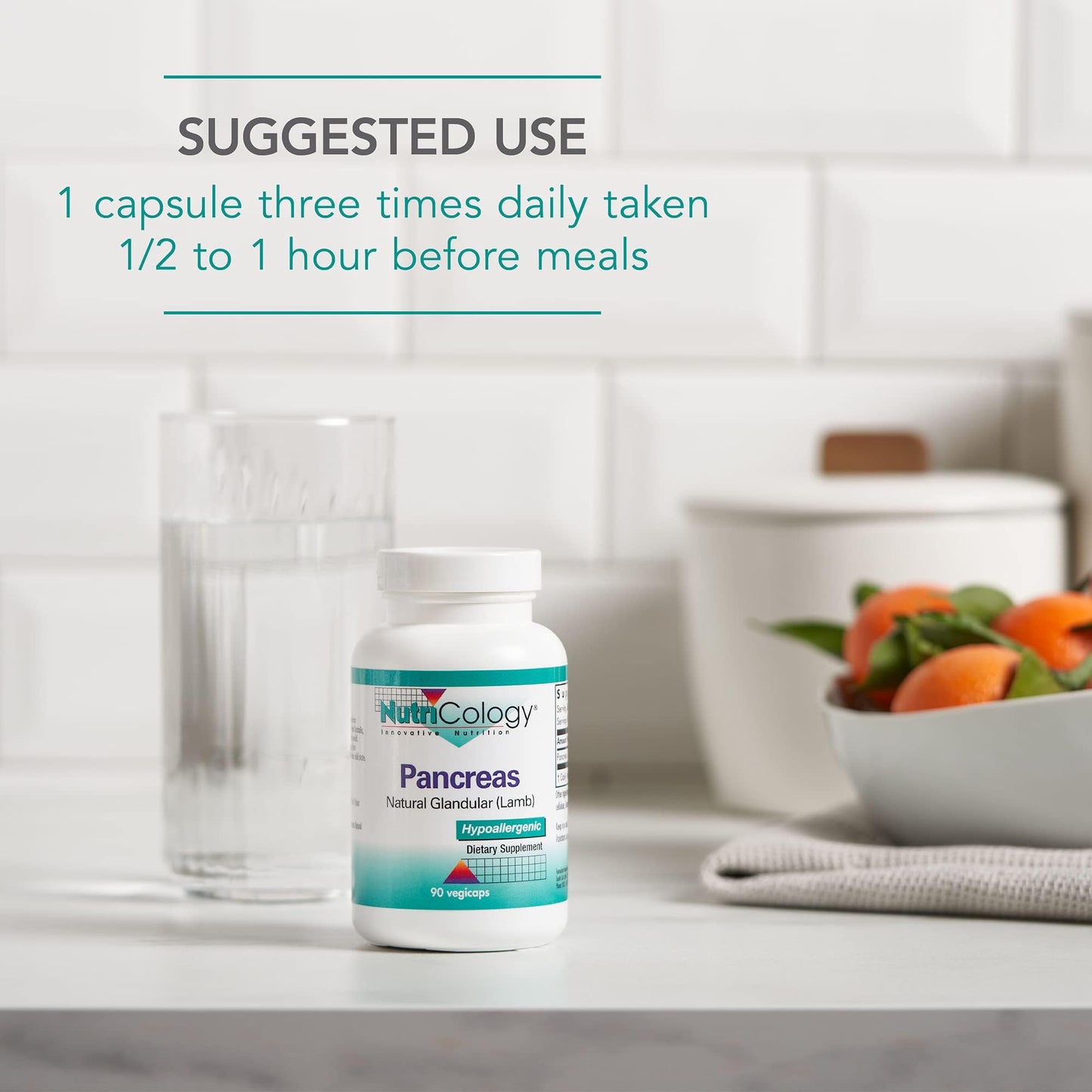 Nutricology Pancreas Lamb Supplement – Pancreatic Enzymes 425mg