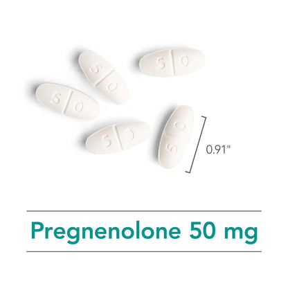 Nutricology Pregnenolone 50mg - 60 Count | Plant-Sourced, Non-GMO Wild Yam