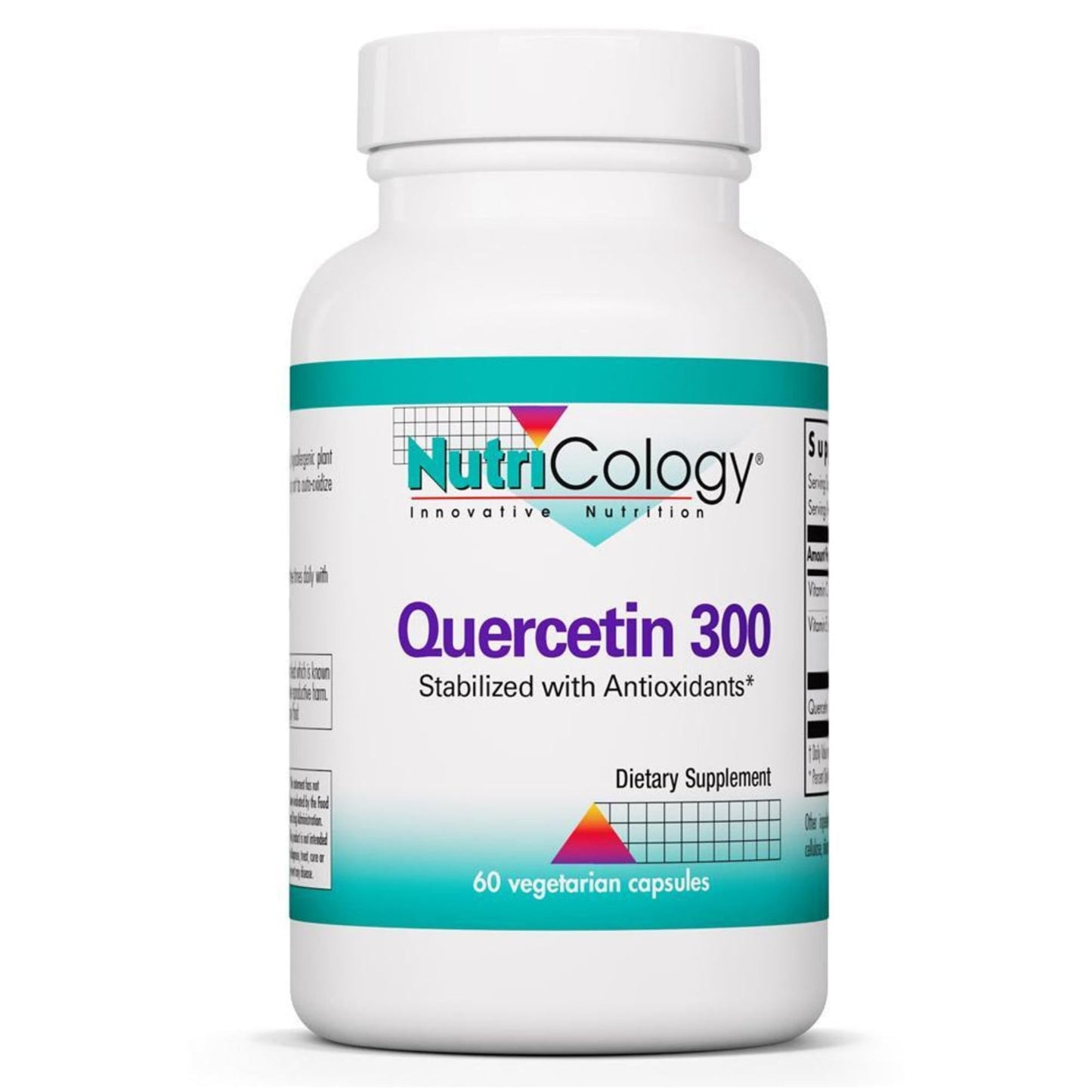 Nutricology Quercetin 300 Dietary Supplement - Immune Support, Hypoallergenic, 60 Count