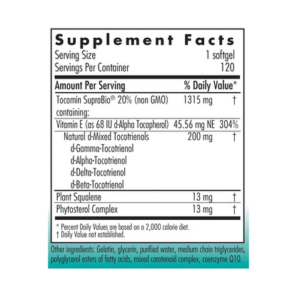 Nutricology Tocomin SupraBio Tocotrienols 200 mg – 120 Softgels
