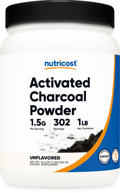 Nutricost Activated Charcoal Powder 1lb – Food Grade, Coconut Shell