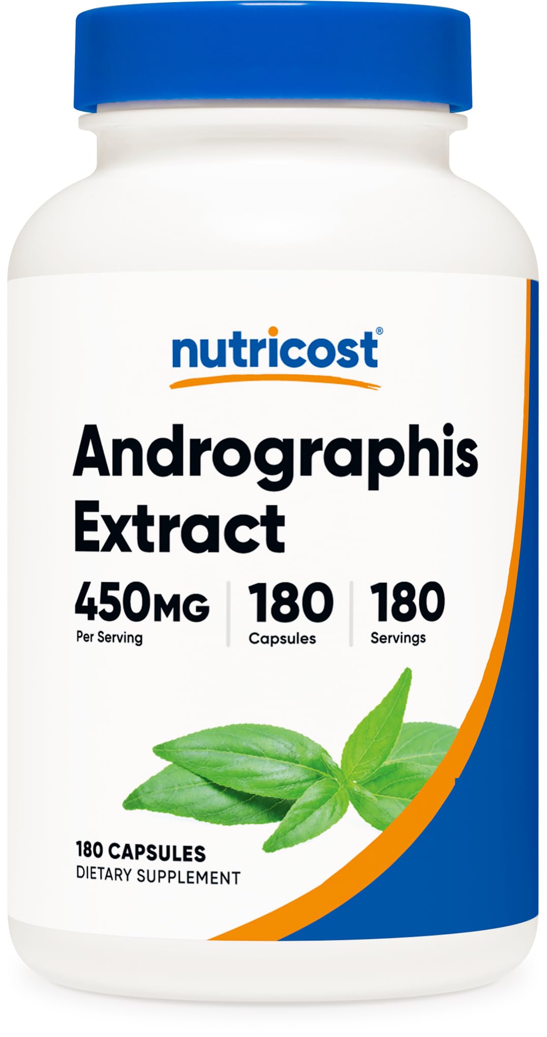 Nutricost Andrographis Extract 450mg – 180 Vegetarian Capsules | Non-GMO & Gluten Free