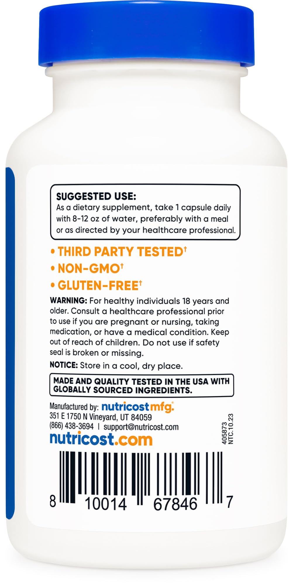 Nutricost Apigenin 50mg, 180 Capsules – Non-GMO, Gluten Free, Vegan