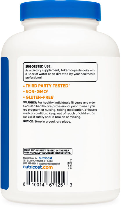 Nutricost L-Arginine L-Citrulline Complex 750mg, 240 Capsules - Non-GMO