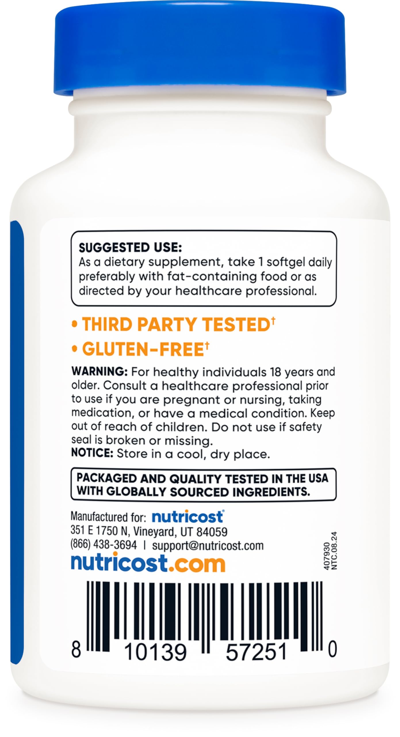 Nutricost Astaxanthin 12mg, 30 Softgels – Non-GMO & Gluten Free