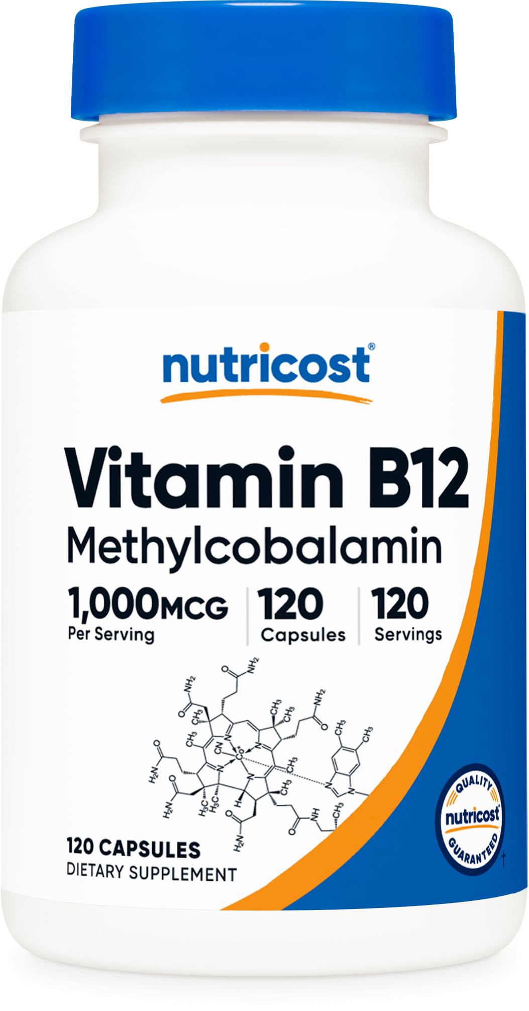 Nutricost Vitamin B12 (Methylcobalamin) 1000mcg – 120 Capsules, Vegetarian, Non-GMO & Gluten Free B12 Supplement