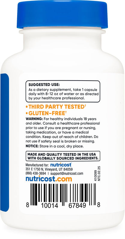 Nutricost Vitamin B12 Methylcobalamin 2000mcg | 120 Vegetarian Capsules