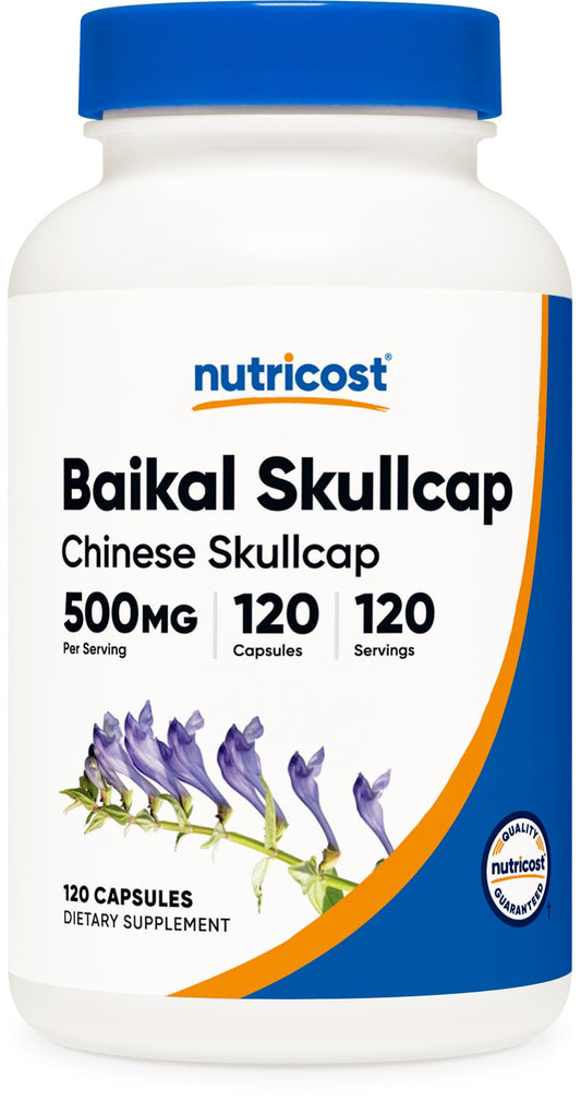 Nutricost Baikal Skullcap 500mg - 120 Vegetarian Capsules | Non-GMO, Gluten Free BritishVita | Premium UK Vitamins & Wellness Supplements