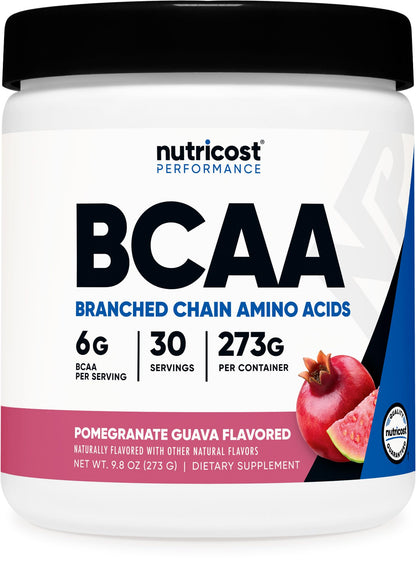 Nutricost BCAA Powder 2:1:1 – Pomegranate Guava, 30 Servings
