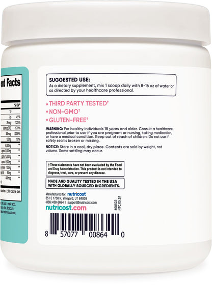 Nutricost BCAA for Women - Strawberry Lemonade (30 Servings) | Non-GMO & Gluten-Free