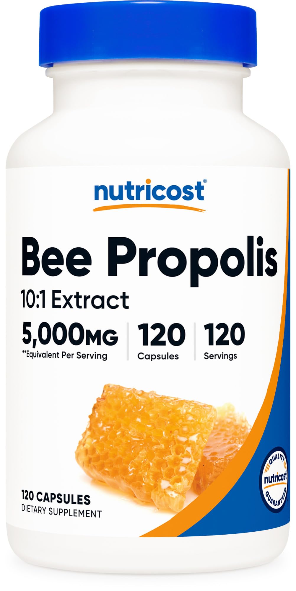 Nutricost Bee Propolis 10:1 Extract — 5,000mg Equivalent, 120 Capsules