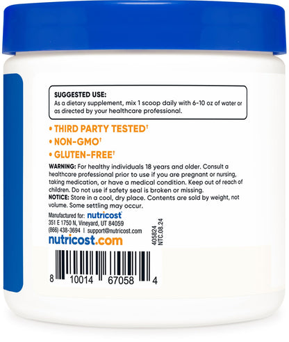 Nutricost Beta Glucan Powder 100g | 1,3/1,6 | Non-GMO