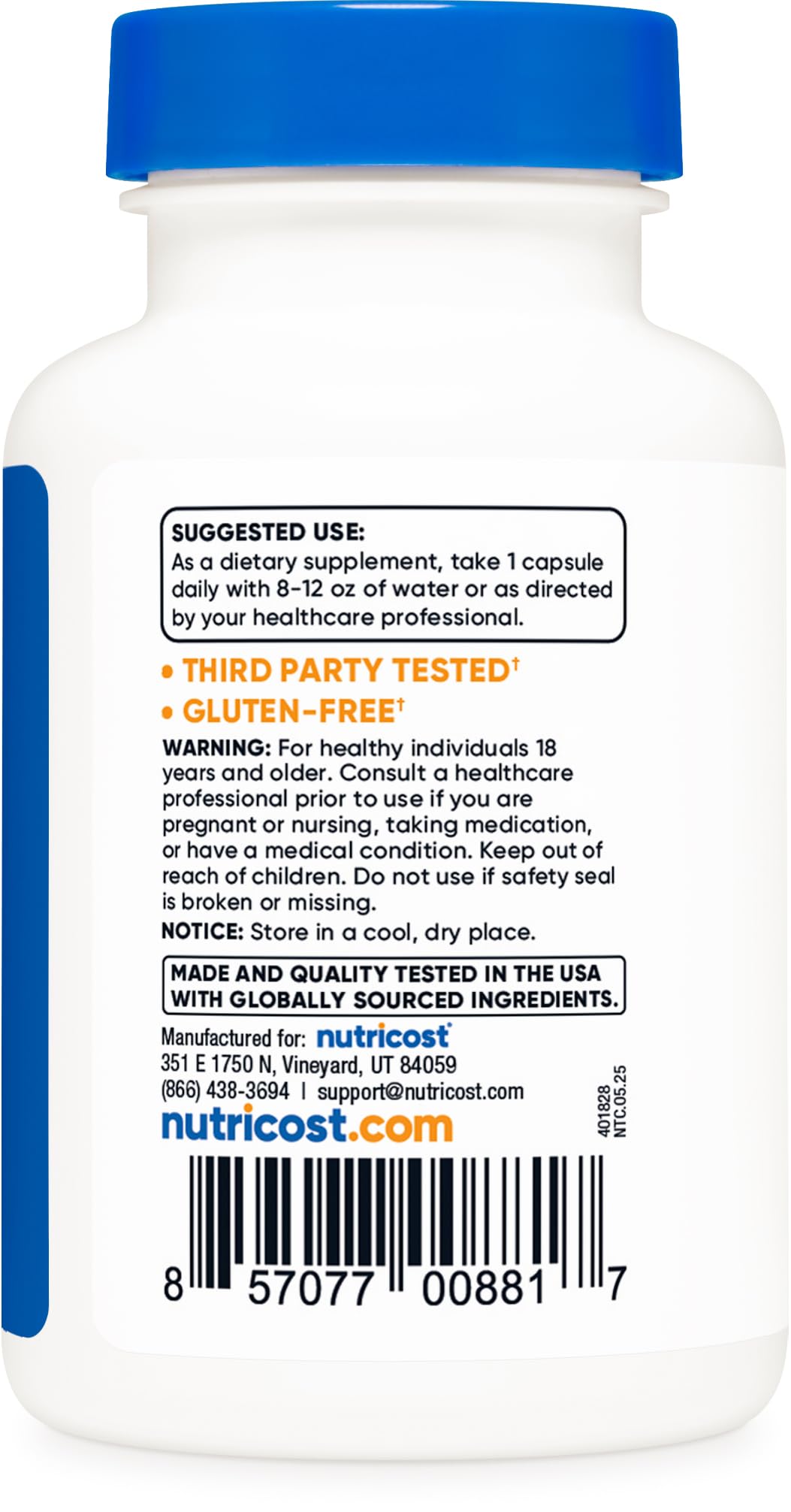 Nutricost Bilberry Capsules 1200mg Equivalent (90 Veg Capsules) – Gluten Free & Non-GMO