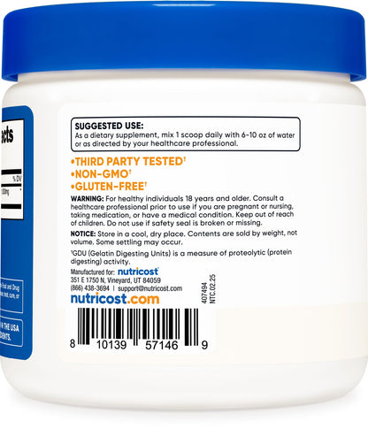 Nutricost Bromelain Powder 8 OZ - Non-GMO, Vegetarian, Gluten Free