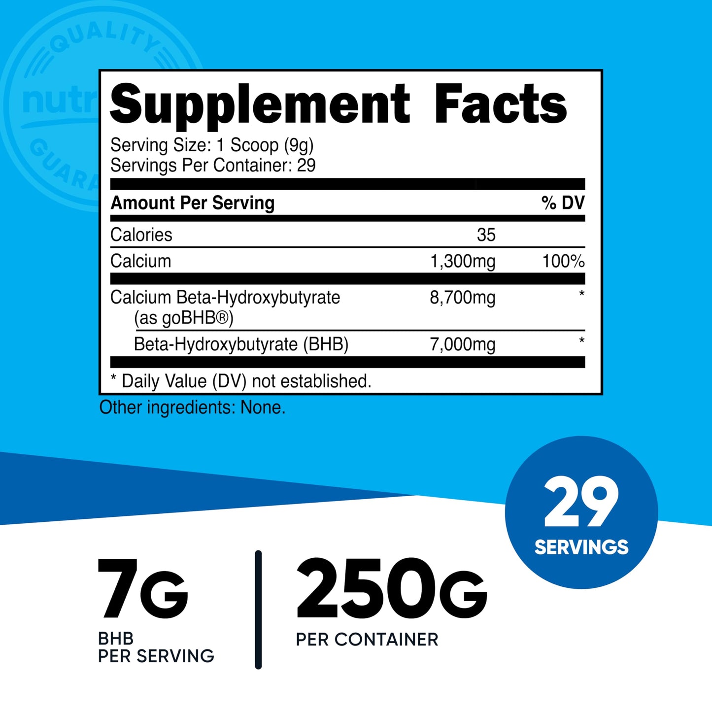Nutricost Calcium BHB (250g) Unflavored – Calcium Ketone Salt