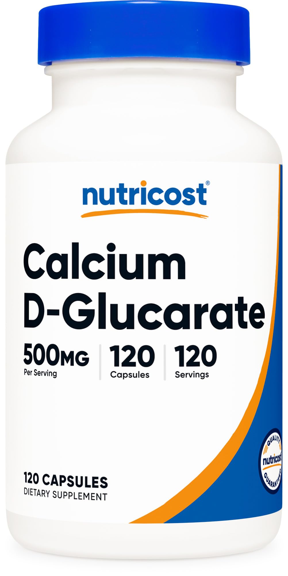 Nutricost Calcium D-Glucarate 500mg | 120 Veggie Capsules - Gluten Free, Non-GMO, Vegetarian