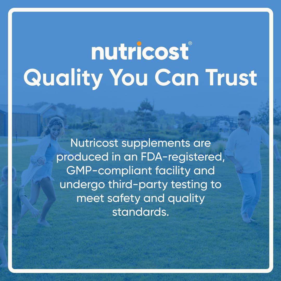 Nutricost Calcium with Vitamin D | 1200mg Calcium, 50 mcg Vitamin D per Serving | 240 Tablets | Gluten Free & Non-GMO