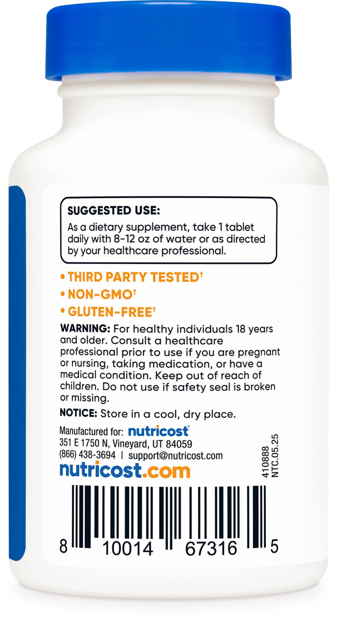 Nutricost Chromium 1000mcg - 240 Tablets | Gluten Free, Non-GMO (Pack of 2)
