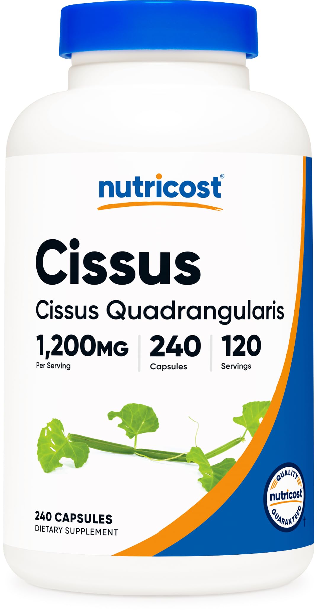 Nutricost Cissus Quadrangularis 1200mg – 240 Capsules | Gluten Free, Non-GMO, Vegetarian