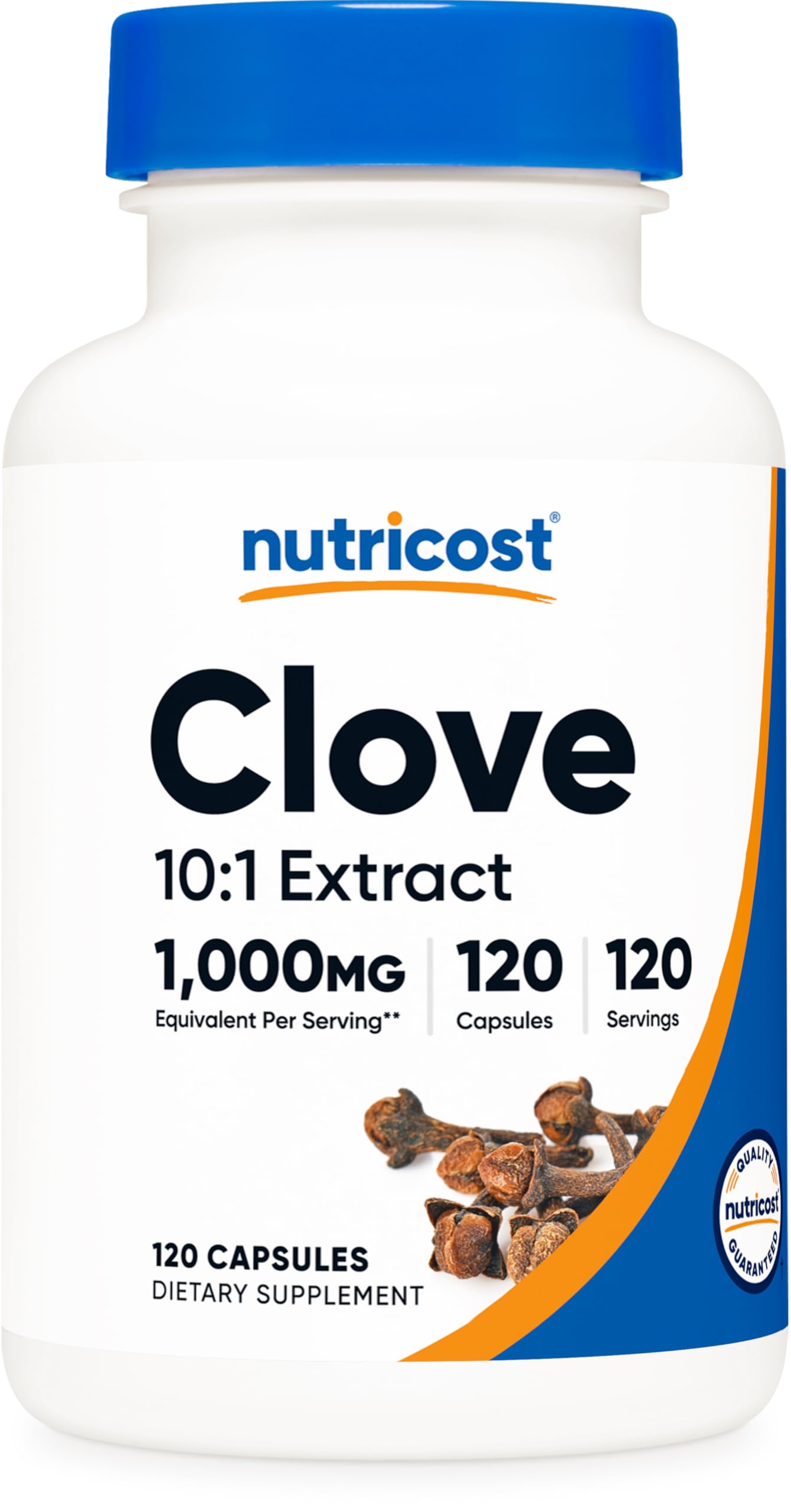 Nutricost Clove 10:1 Extract 1000mg - 120 Capsules | Vegan, GMO Free, Gluten Free