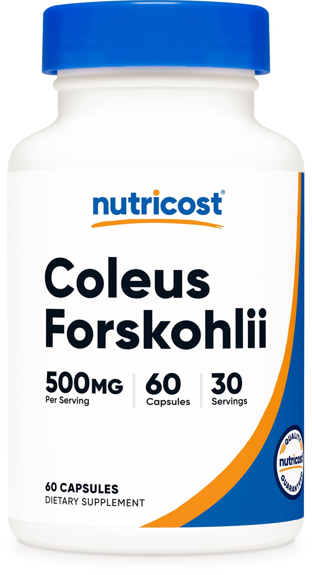 Nutricost Coleus Forskohlii 500mg - 60 Capsules | Maximum Strength Formula