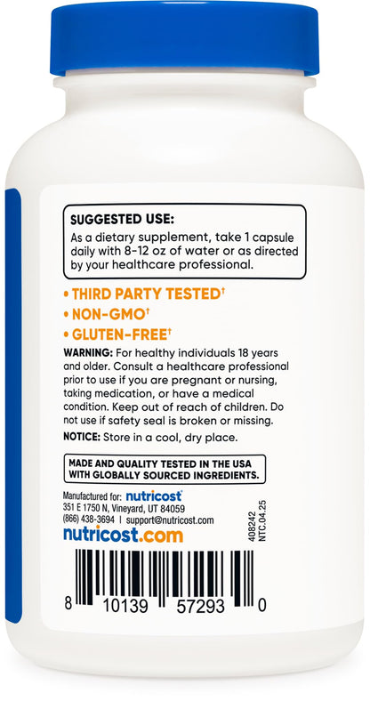 Nutricost Cranberry Extract 25,000mg (120 Capsules) with Vitamin C & Vitamin E