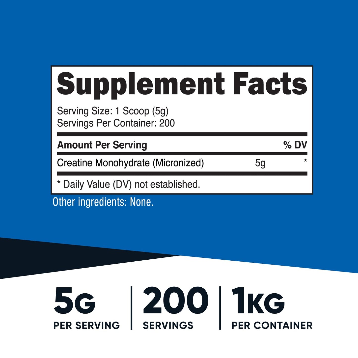 Nutricost Creatine Monohydrate Micronized Powder (1 KG) – 200 Servings, Pure Creatine Monohydrate