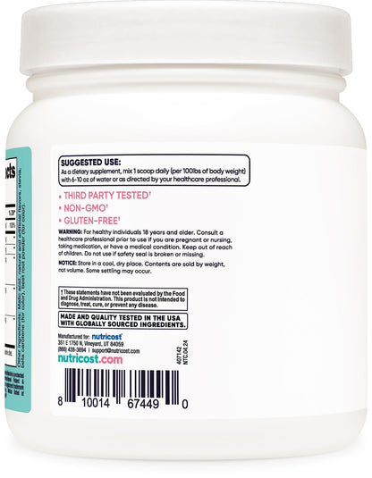 Nutricost Creatine Monohydrate Powder for Women – Peach Mango, 100 Servings, Vegetarian, Non-GMO, Gluten Free