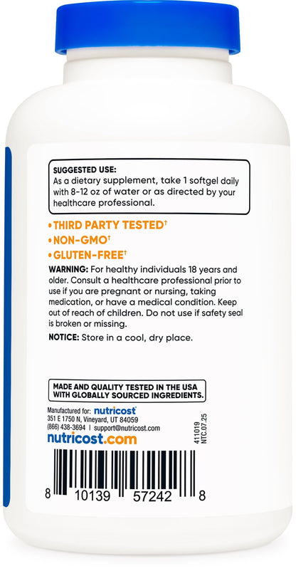 Nutricost DGL Deglycyrrhizinated Licorice Extract Capsules (500mg Extract, 120 Servings) - Non-GMO, Vegan