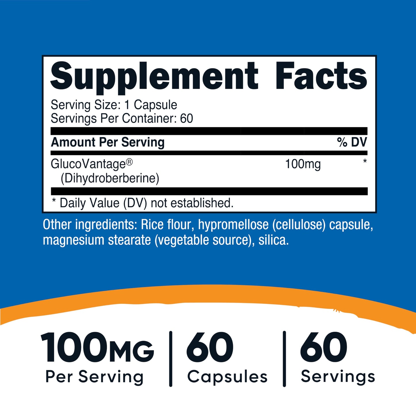 Nutricost Dihydroberberine Capsules 100mg - 60 Capsules | More Bioavailable Berberine Metabolite