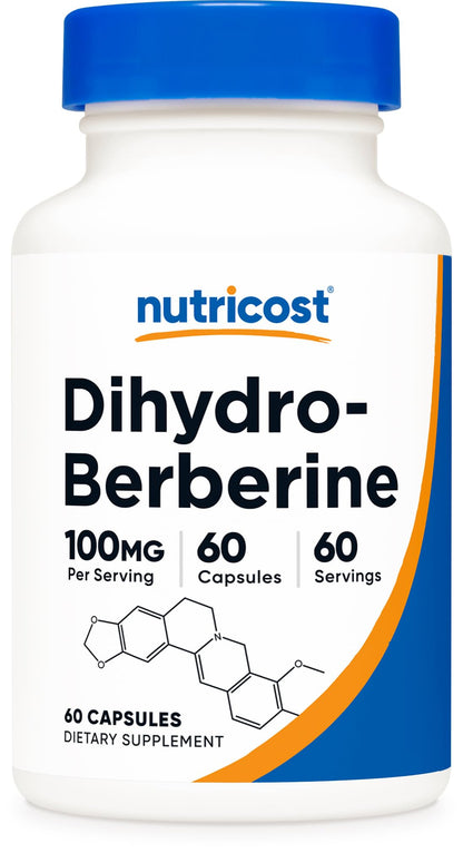 Nutricost Dihydroberberine Capsules 100mg - 60 Capsules | More Bioavailable Berberine Metabolite