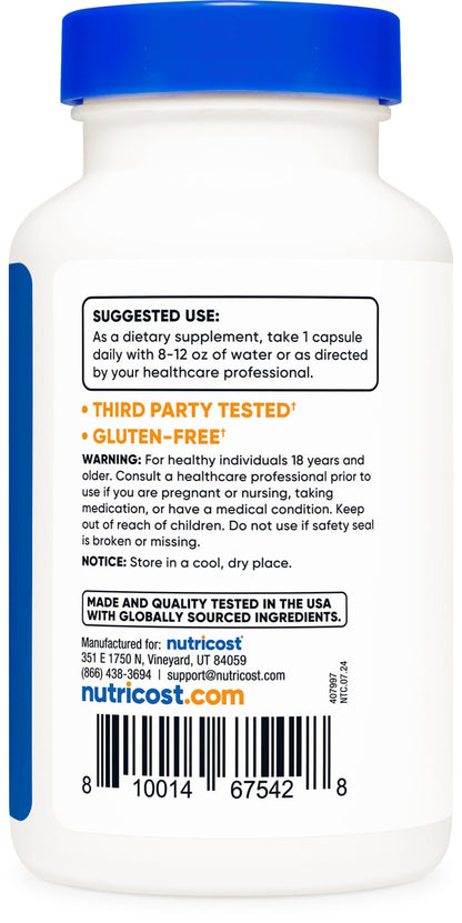 Nutricost DIM + BioPerine 300mg – 120 Vegetarian Capsules | Max Strength