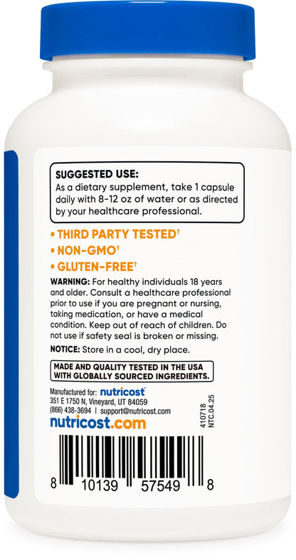 Nutricost Dong Quai 565mg – 120 Vegetarian Capsules (Angelica Sinensis) | Gluten Free & Non-GMO