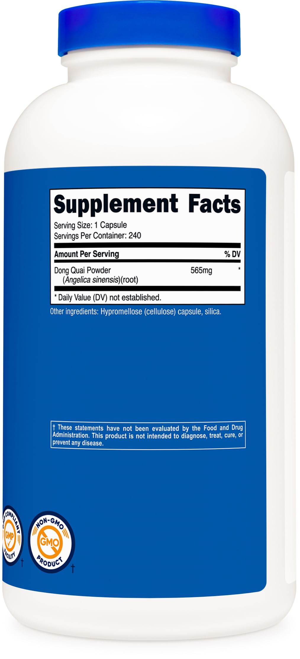 Nutricost Dong Quai 565mg – 240 Vegetarian Capsules | Non-GMO, Gluten Free