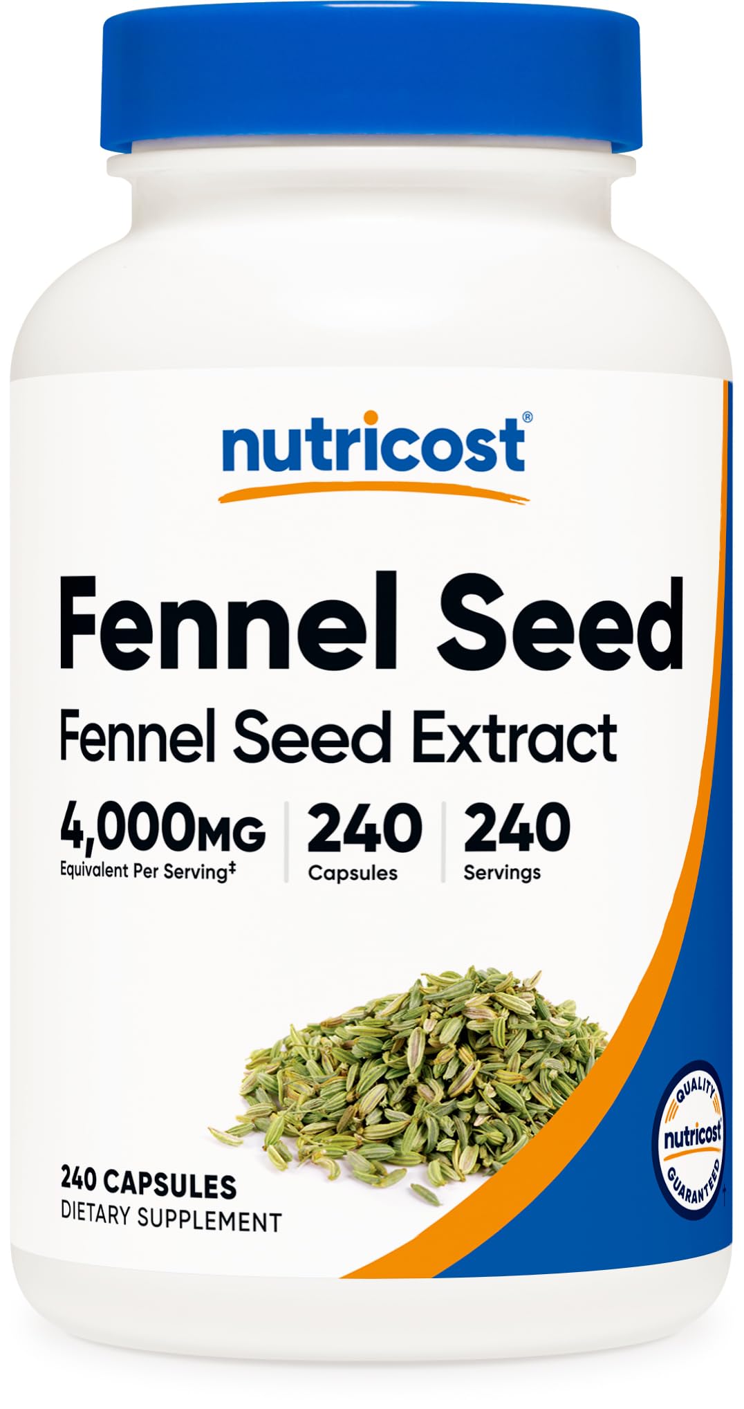 Nutricost Fennel Seed (4000 mg Equivalent) 240 Capsules – Vegan Fennel Seed Supplement