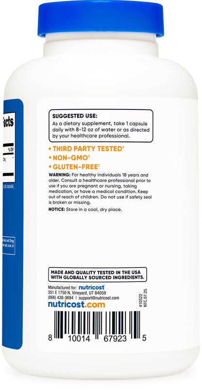 Nutricost Ginkgo Biloba 120mg – 240 Capsules | Extra Strength, Gluten Free & Non-GMO