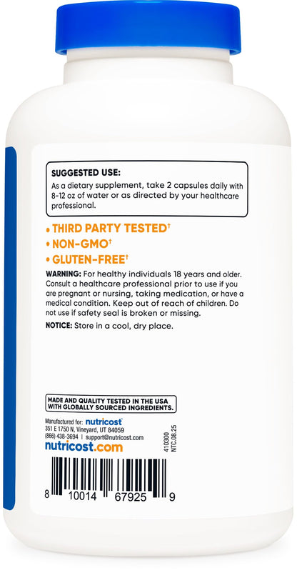 Nutricost Glucosamine Sulfate 1500mg - 240 Capsules | Gluten Free, Non-GMO