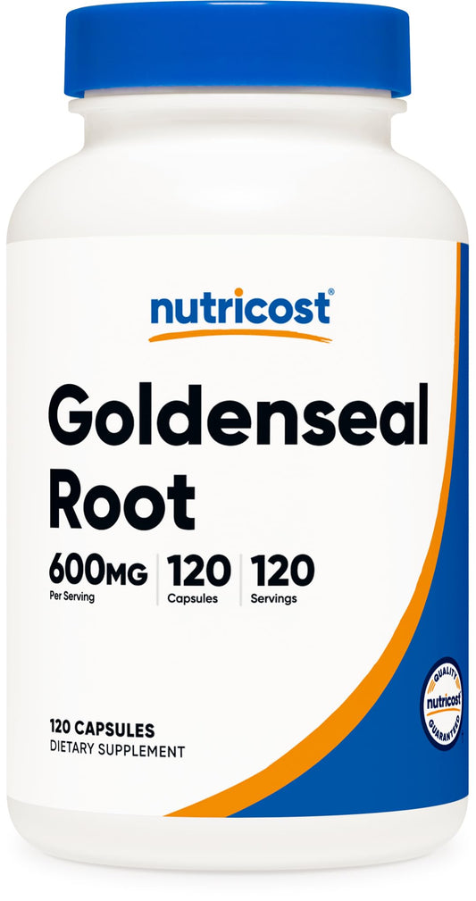 Nutricost Goldenseal Root 600mg, 120 Capsules - Non-GMO, Gluten Free, Vegetarian Capsules BritishVita | Premium UK Vitamins & Wellness Supplements
