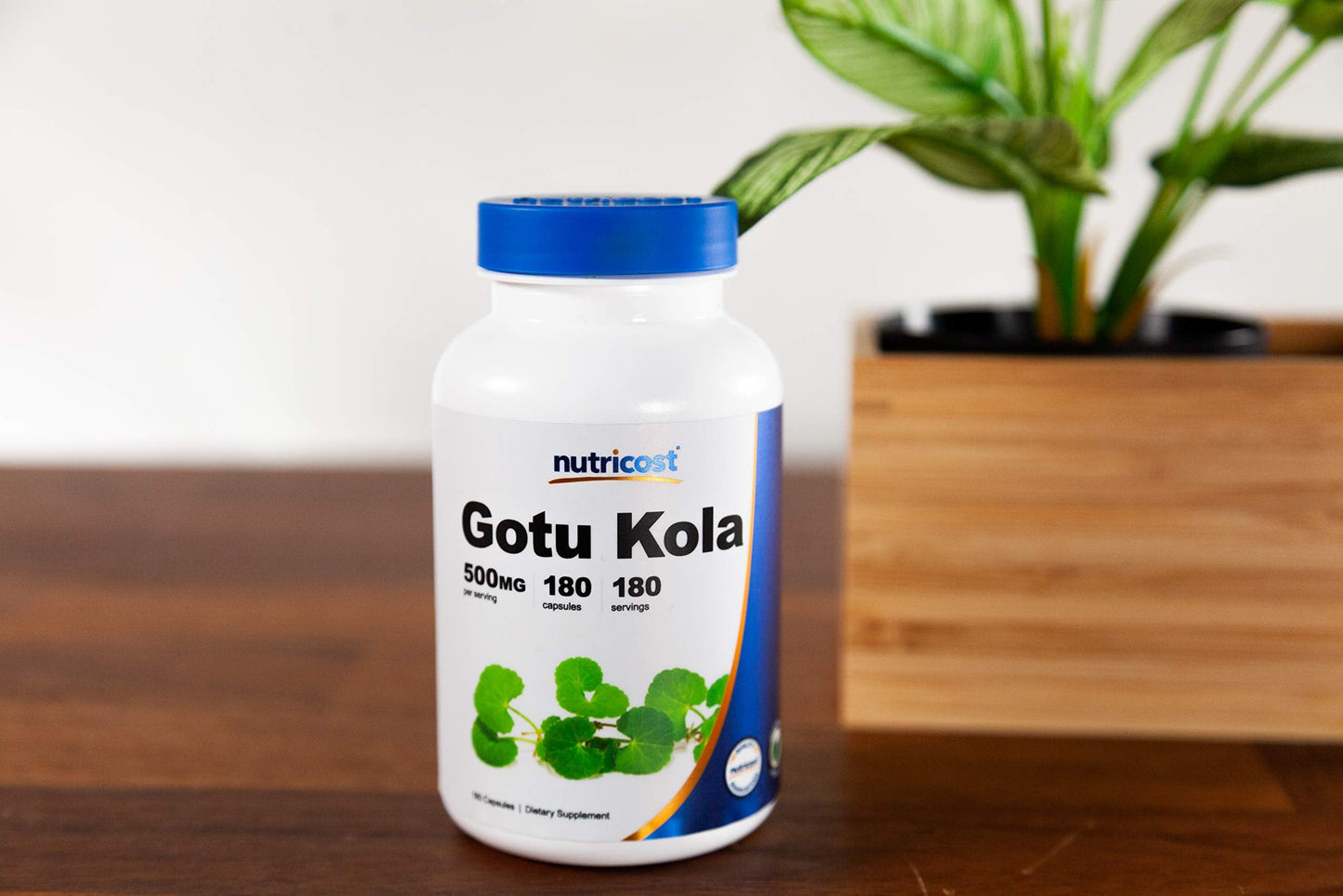 Nutricost Gotu Kola 500 MG - 180 Vegetarian Capsules | Gluten Free, Non-GMO