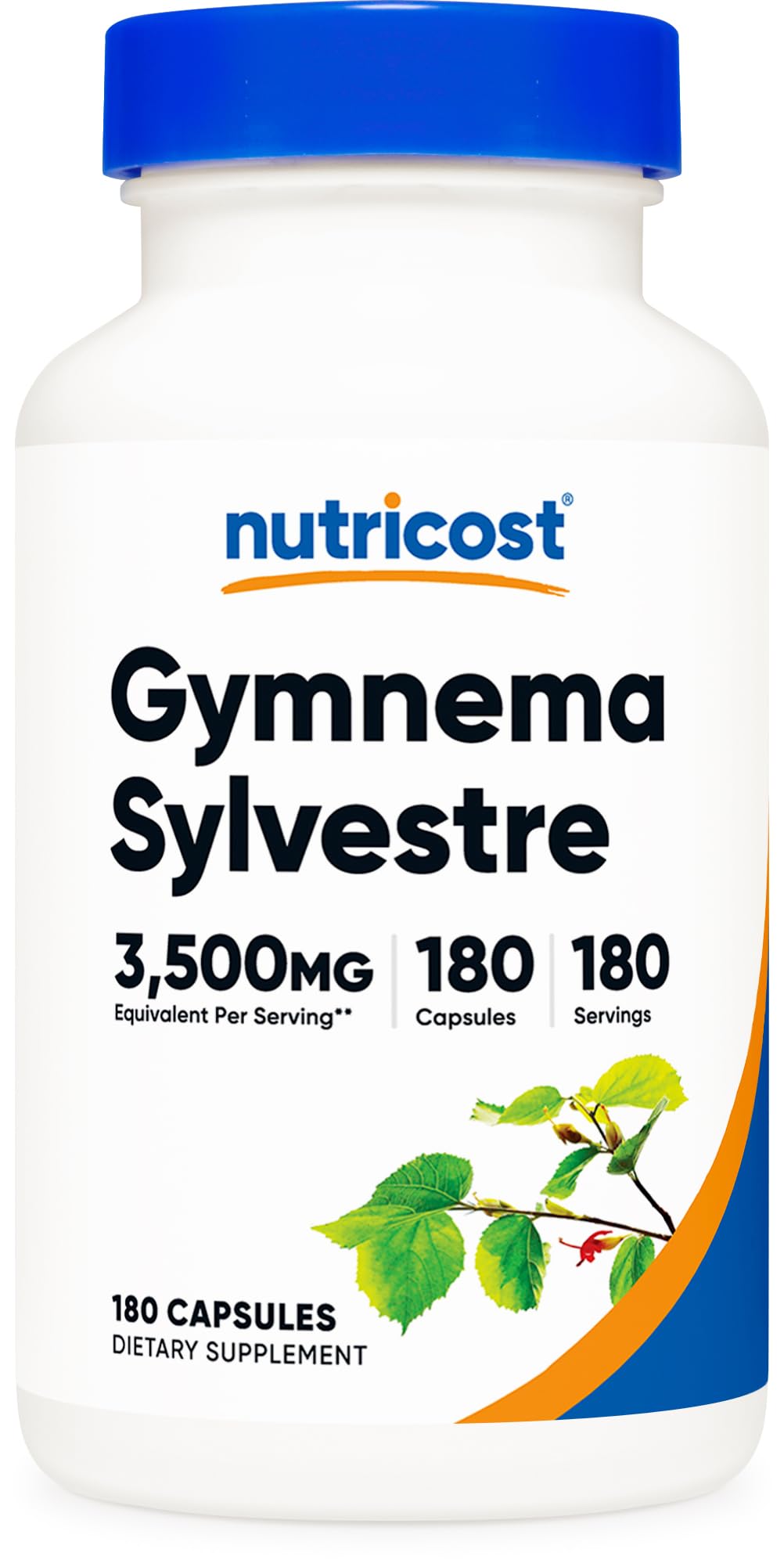 Nutricost Gymnema Sylvestre 3,500mg (20:1) - 180 Capsules, Non-GMO, Gluten Free