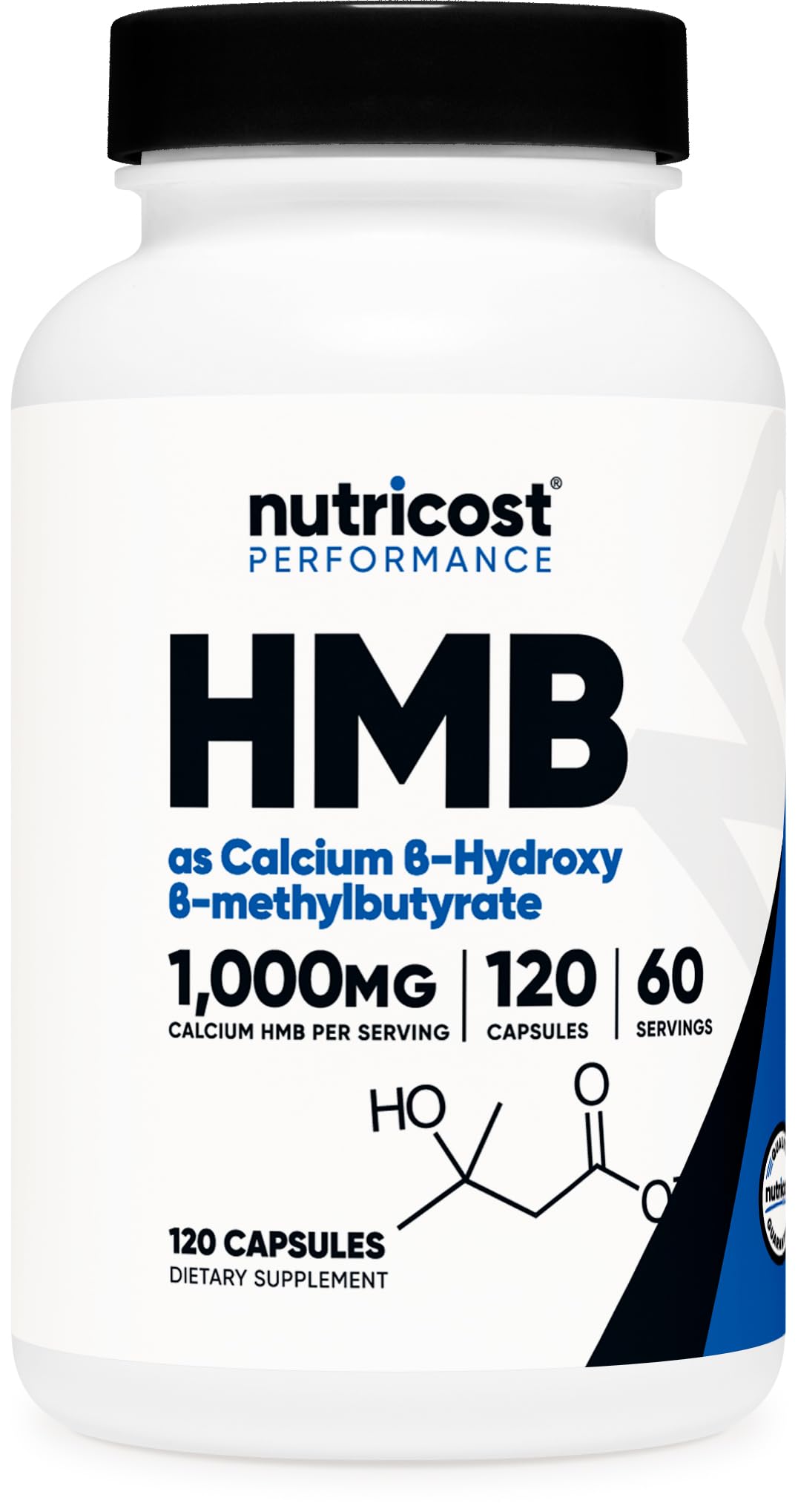Nutricost HMB 1000mg | 120 Capsules | Gluten Free & Non-GMO