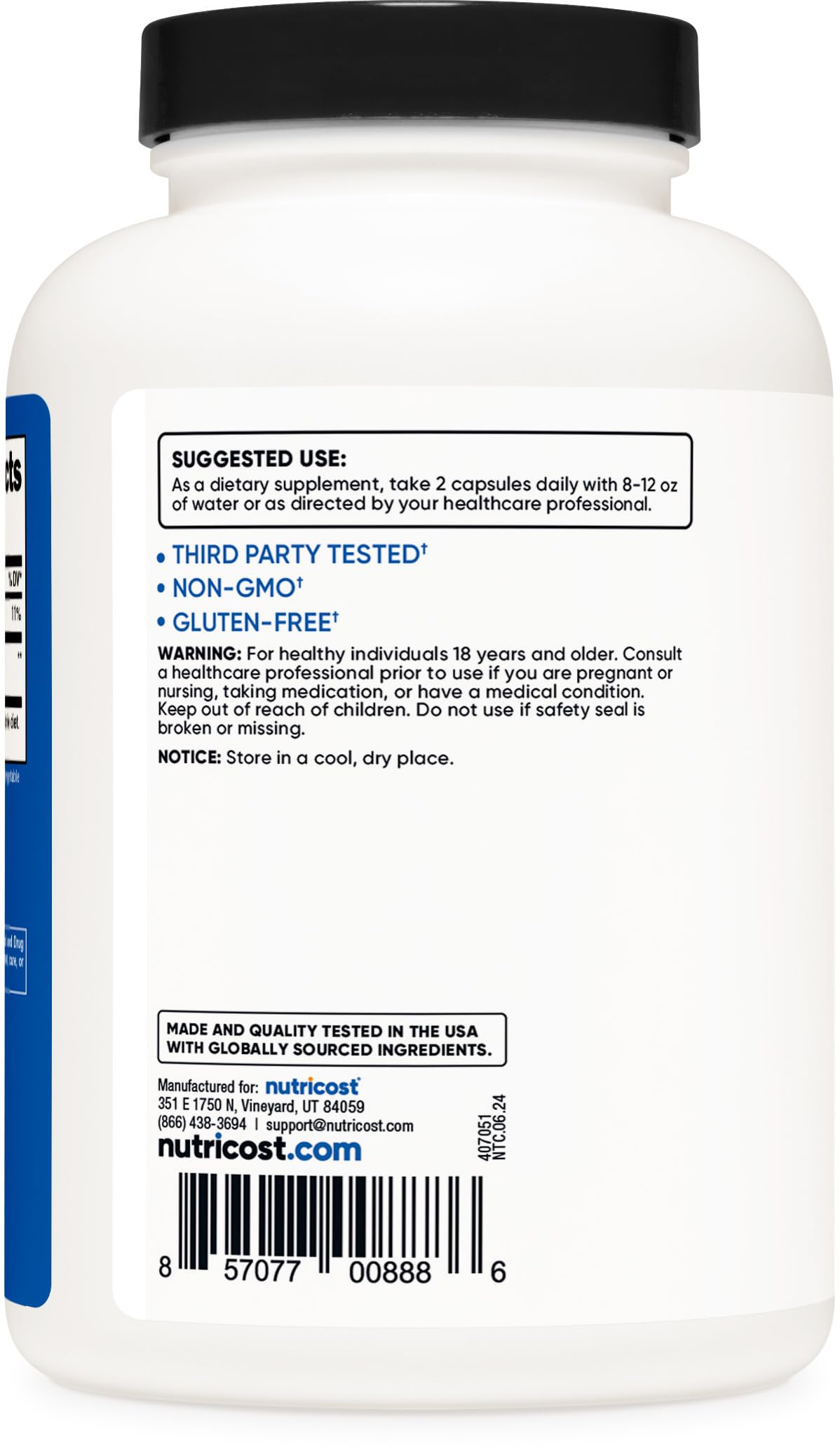 Nutricost HMB 1000mg - 240 Capsules | 120 Servings | Gluten Free & Non-GMO