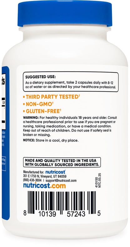 Nutricost Horse Chestnut Extract Capsules 700 MG - 180 Caps (90 Servings) | Non-GMO, Vegan