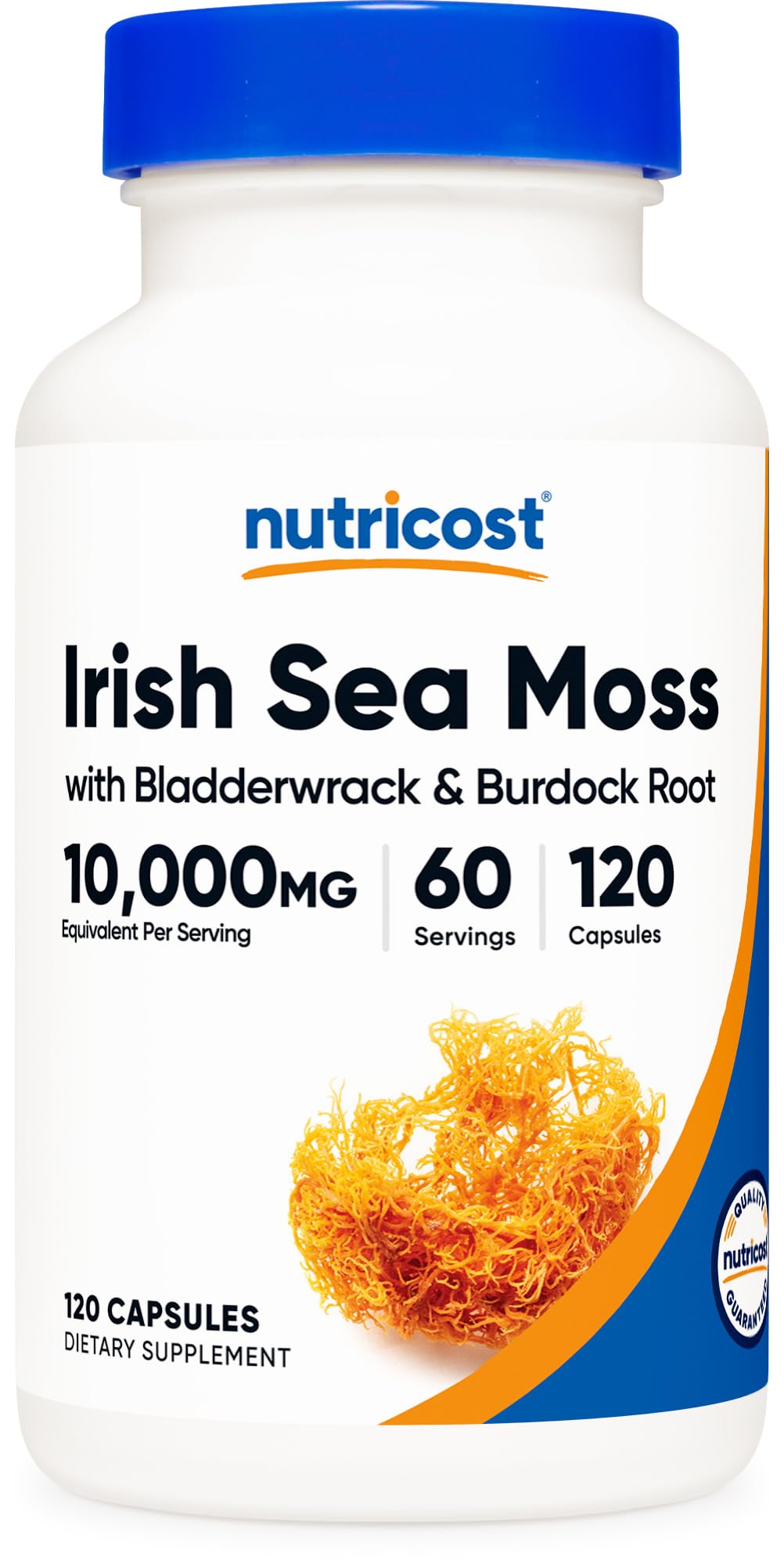 Nutricost Irish Sea Moss Extract 10,000mg – 120 Capsules, 60 Servings, Vegan
