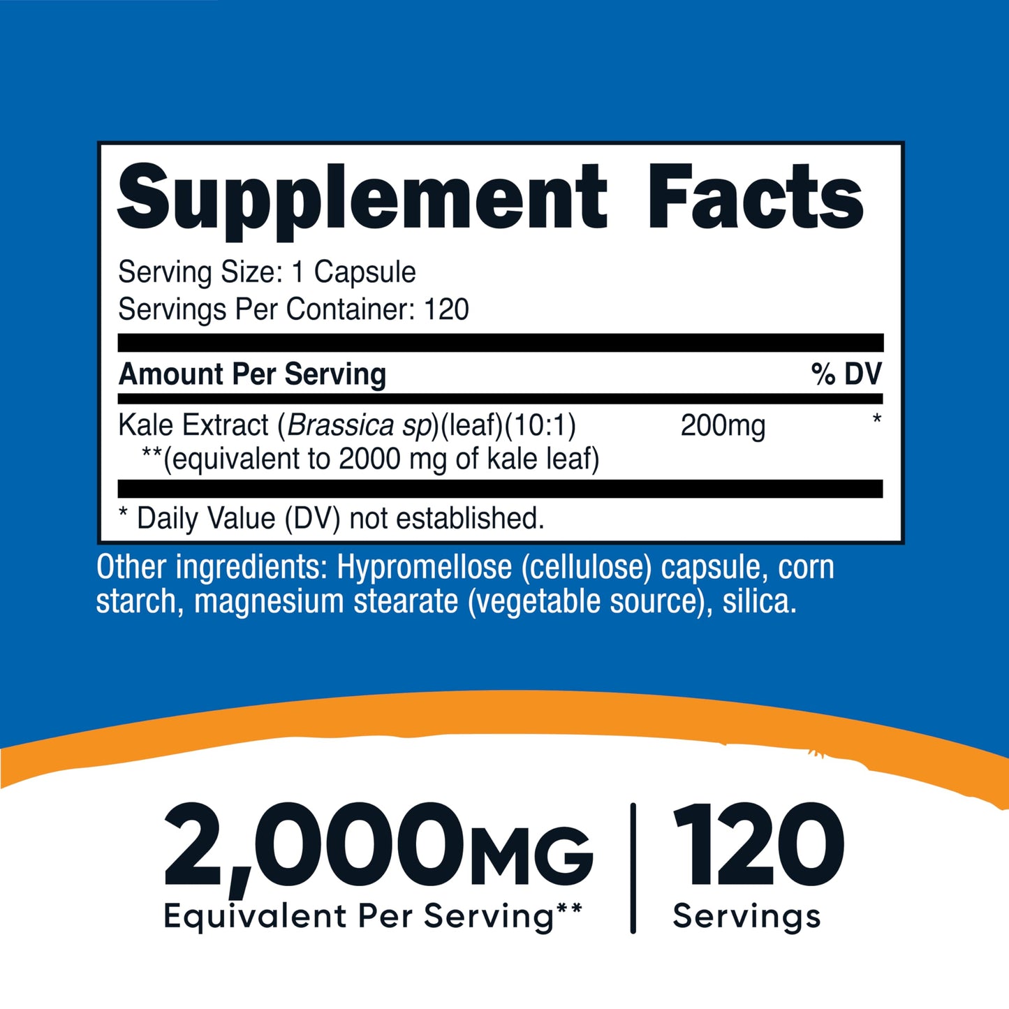 Nutricost Kale Extract (2000 mg Equivalent) 120 Capsules | Vegan, Gluten-Free